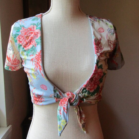 Free People / HAH All Tied Up Swim Cover Top - Picture 2 of 7